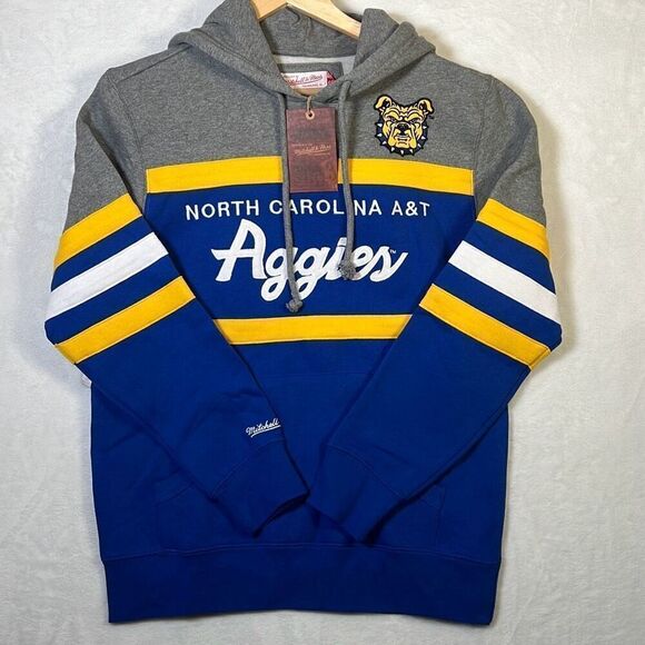 Mitchell & Ness NCAA North Carolina A&T Aggies Hoodie pullover - Men Medium- NWT - Picture 5 of 7
